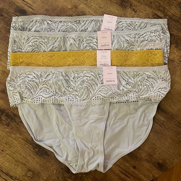 Auden Other 4 Pairs Womens Mint Green Floral Lace Trimmed Hipster Underwear Poshmark